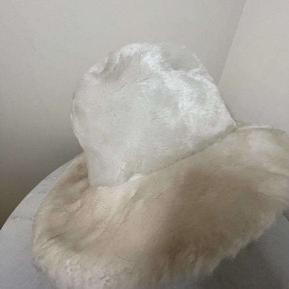 Vintage 50s 60s White Fur Bucket Hat Winter Women’s S/M Winter main image 5